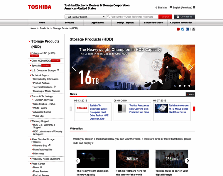 Storage.toshiba.com thumbnail