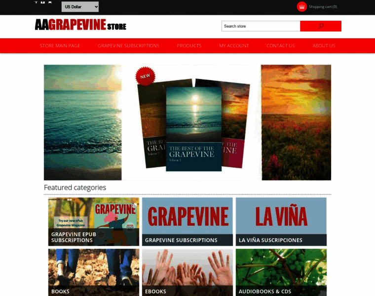 Store.aagrapevine.org thumbnail