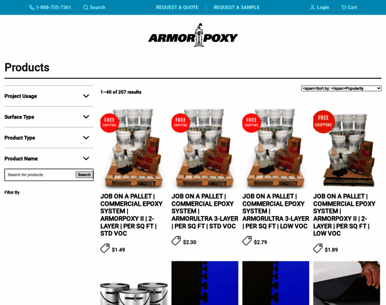 Store.armorpoxy.com thumbnail