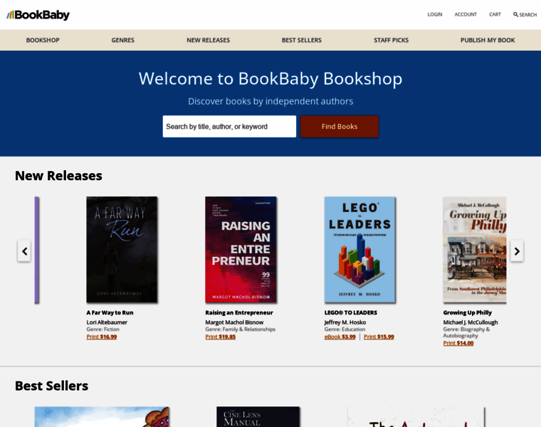 Store.bookbaby.com thumbnail