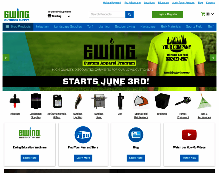 Store.ewingirrigation.com thumbnail
