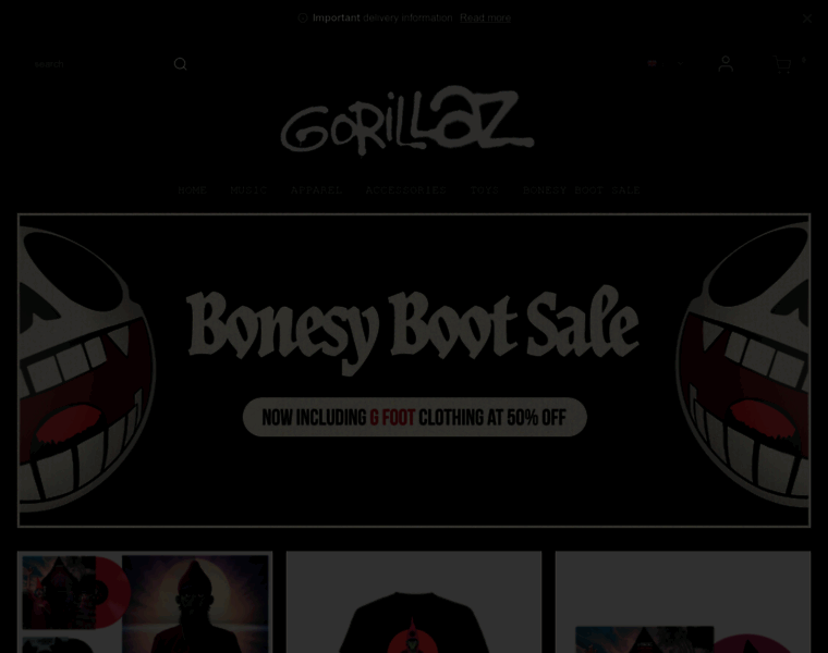 Store.gorillaz.com thumbnail
