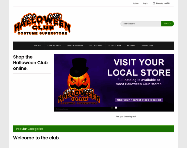 Store.halloweenclub.com thumbnail