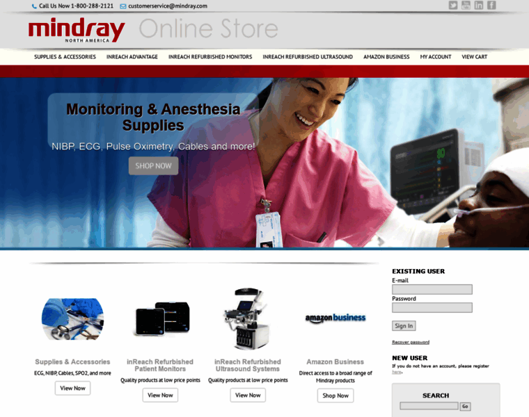 Store.na.mindray.com thumbnail