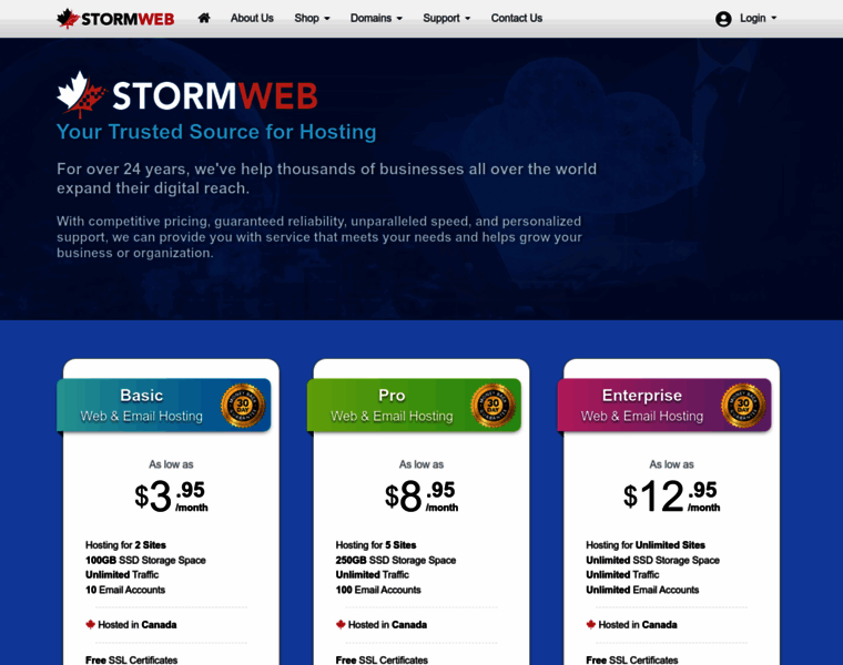 Stormweb.com thumbnail