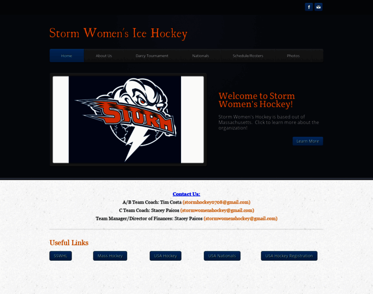 Stormwomenshockey.com thumbnail