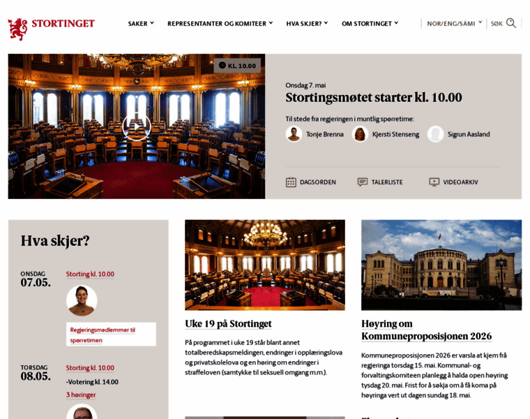 Stortinget.no thumbnail Stortinget.no thumbnail