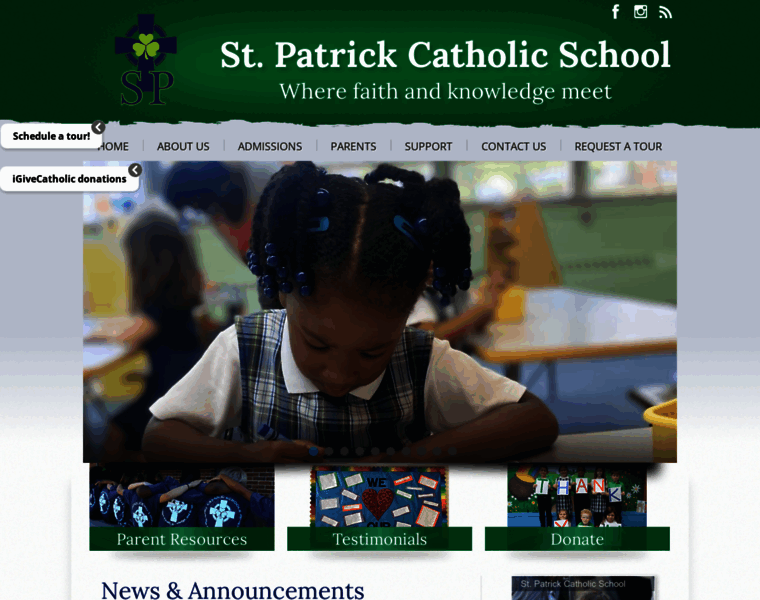 Stpatrickcatholicschool.org thumbnail