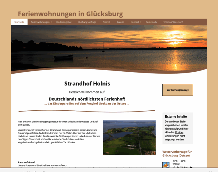 Strandhof-holnis.de thumbnail