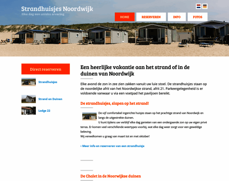 Strandhuisjesnoordwijk.nl thumbnail