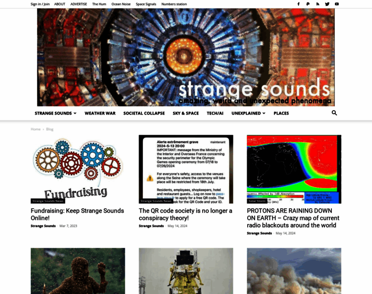 Strangesounds.org thumbnail