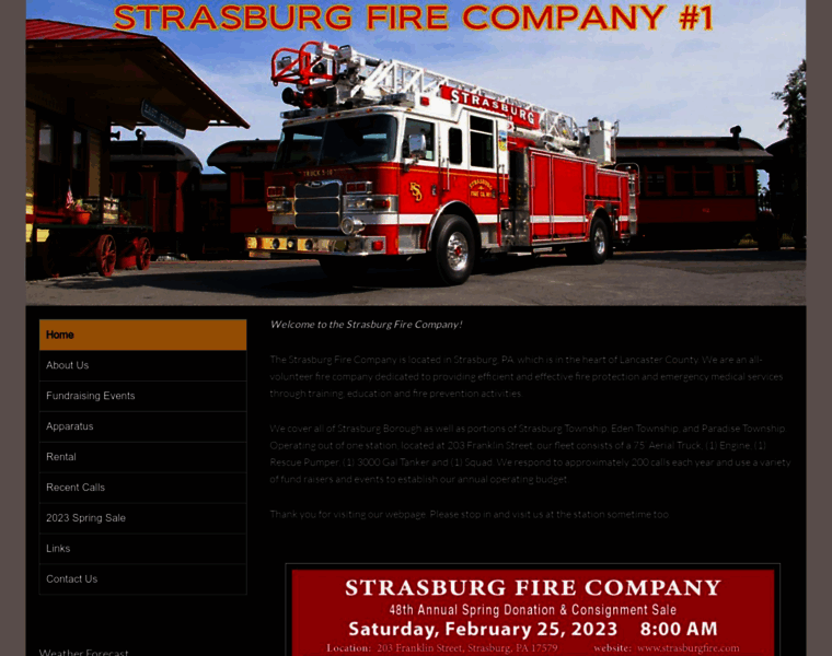 Strasburgfire.com thumbnail