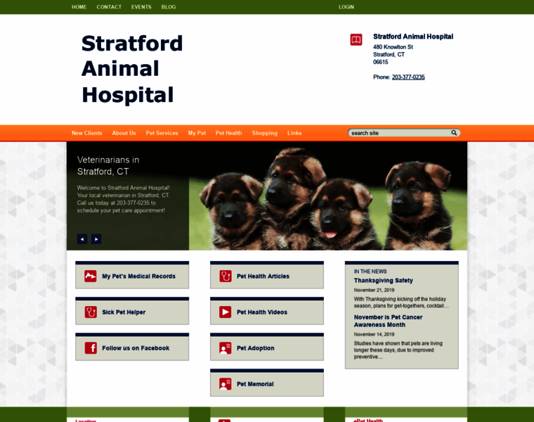 Stratfordanimalhospital.com thumbnail