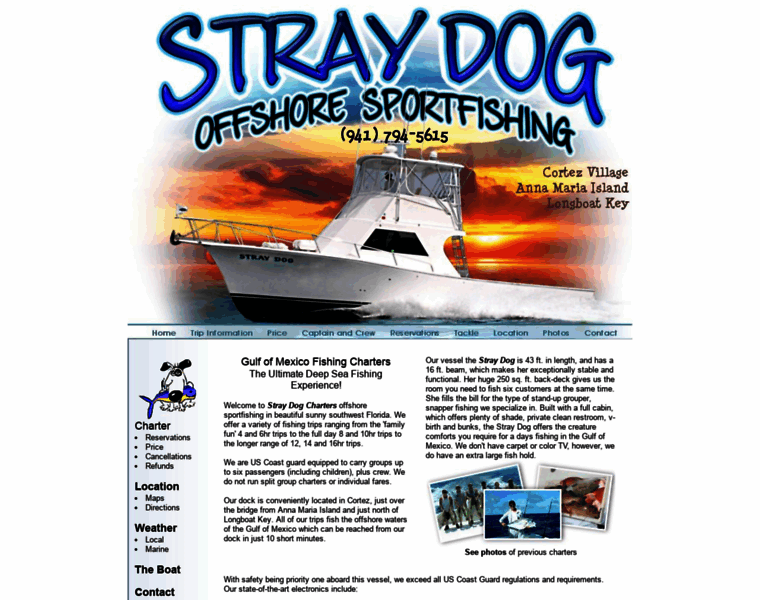 Straydogcharters.com thumbnail