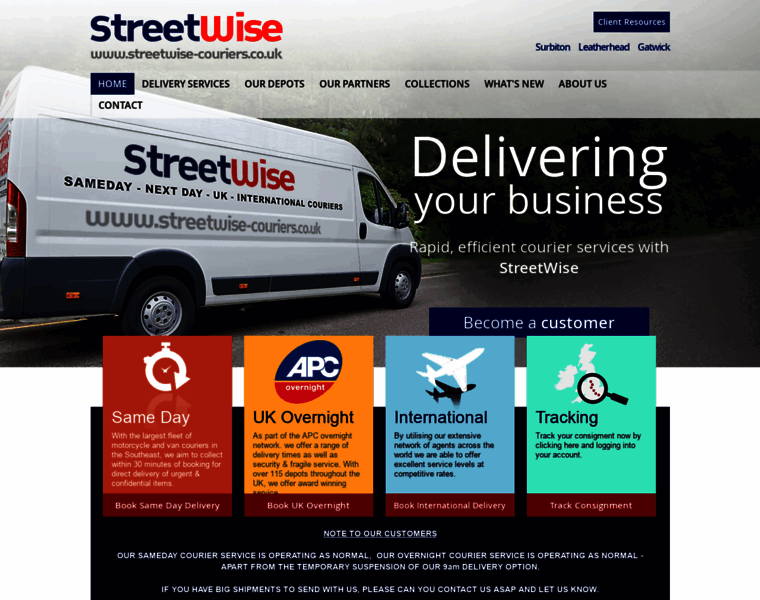 Streetwise-couriers.co.uk thumbnail