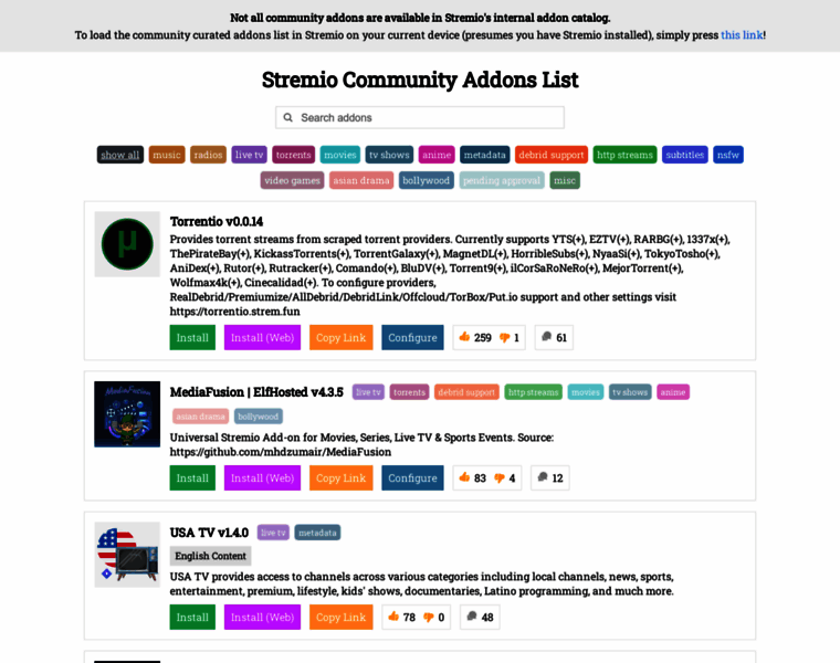 Stremio-addons.com thumbnail