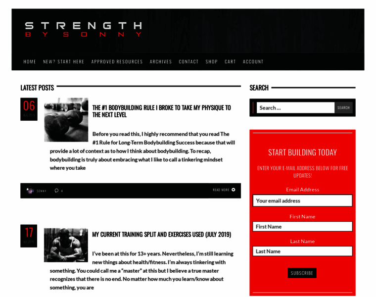 Strengthbysonny.com thumbnail
