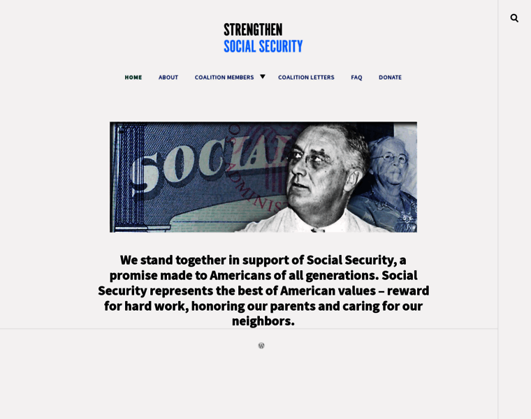 Strengthensocialsecurity.org thumbnail