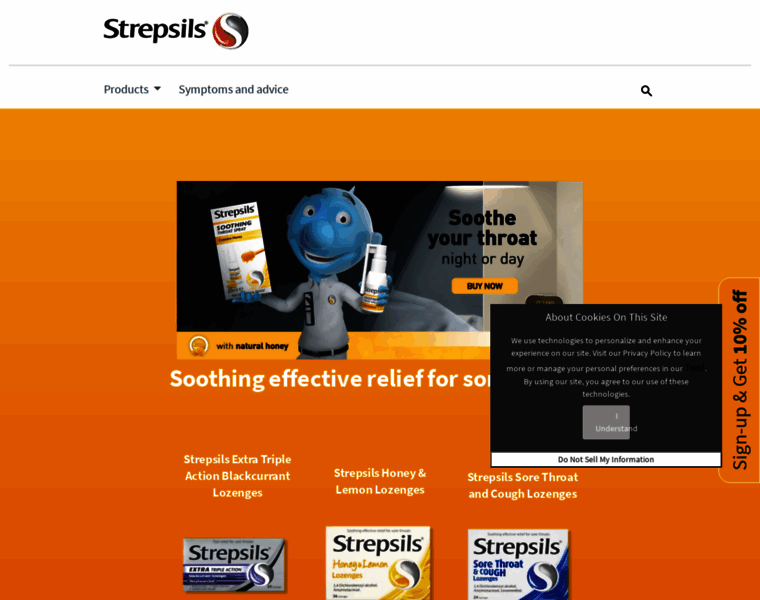 Strepsils.co.uk thumbnail