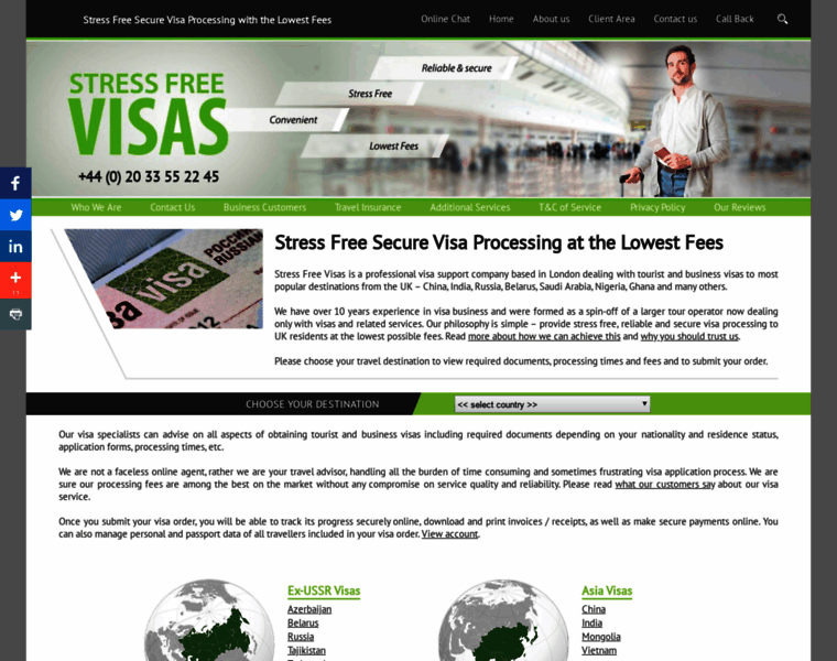 Stressfreevisas.co.uk thumbnail