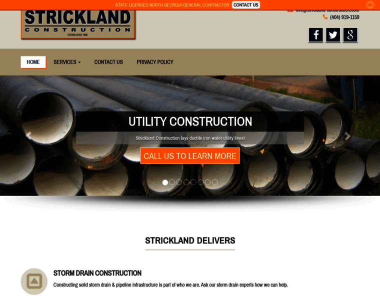 Strickland-construction.com thumbnail