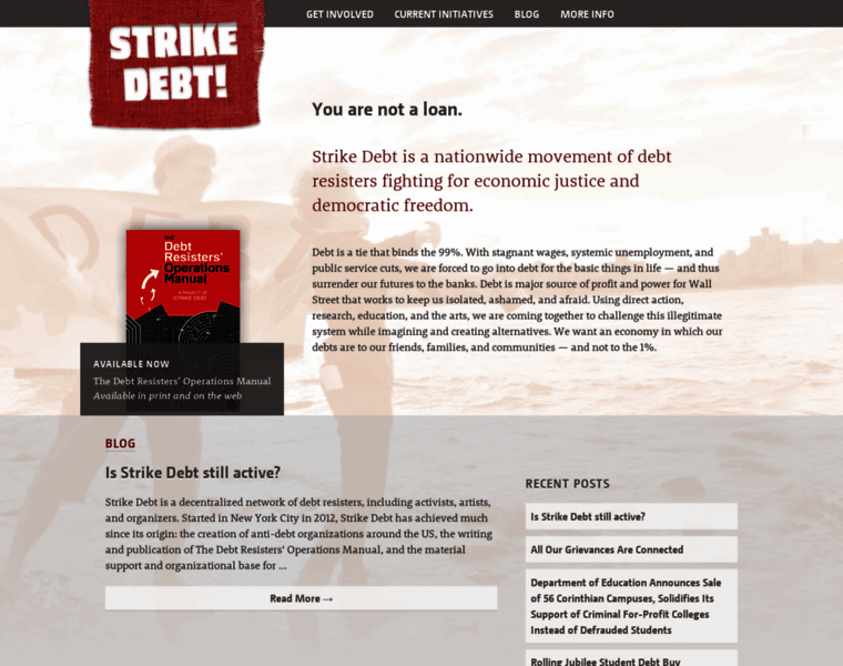 Strikedebt.org thumbnail