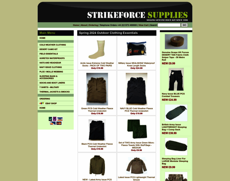 Strikeforcesupplies.co.uk thumbnail