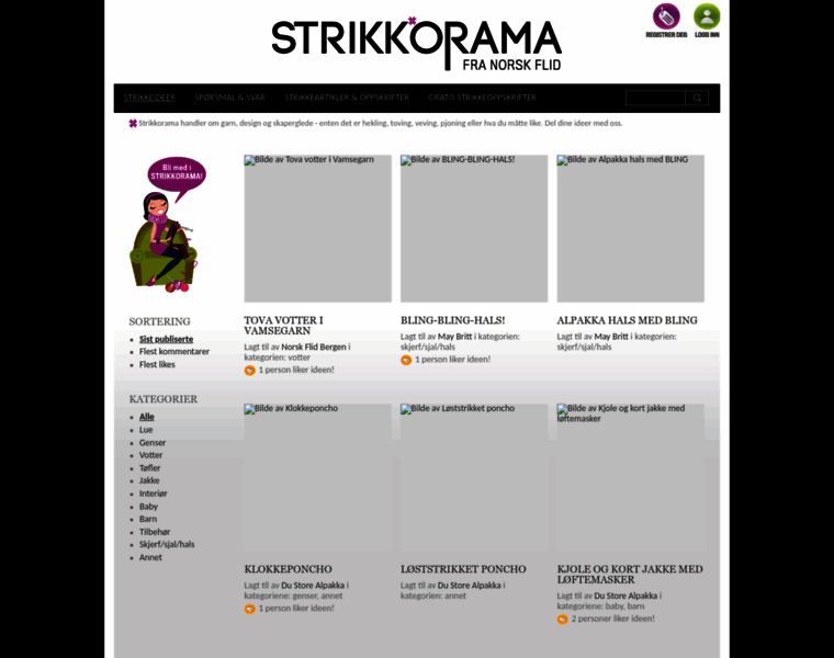 Strikkorama.no thumbnail