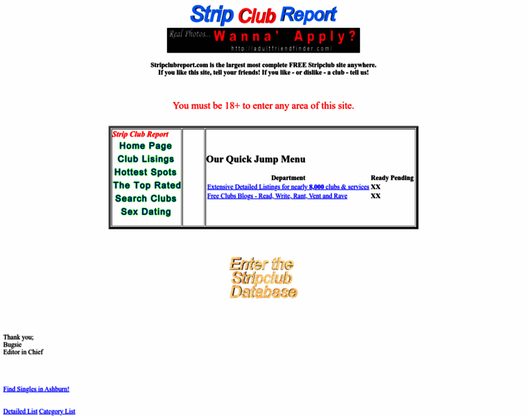Stripclubreport.com thumbnail