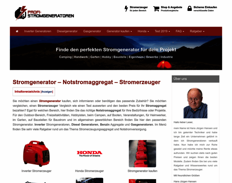 Stromgenerator.pro thumbnail