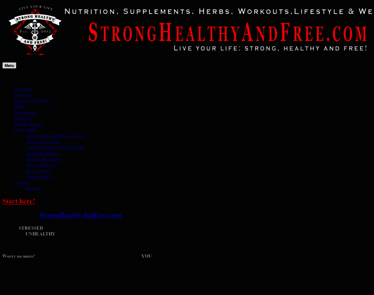 Stronghealthyandfree.com thumbnail