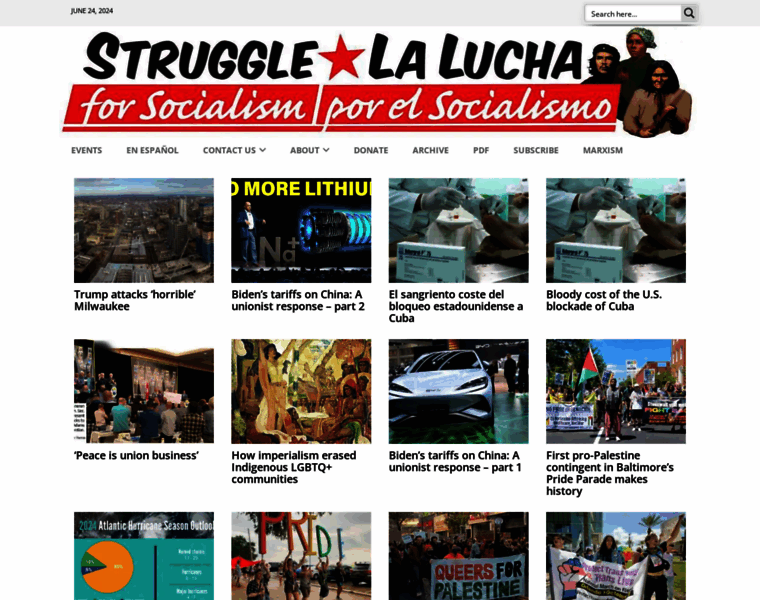 Struggle-la-lucha.org thumbnail