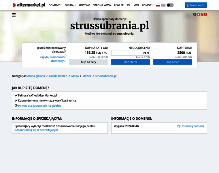 Strussubrania.pl thumbnail