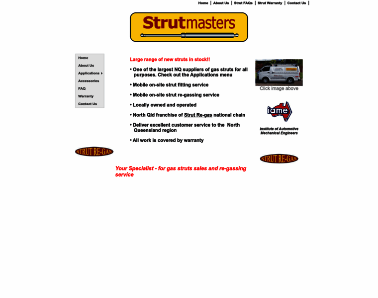 Strutmasters.com.au thumbnail