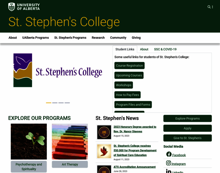 Ststephenscollege.ca thumbnail