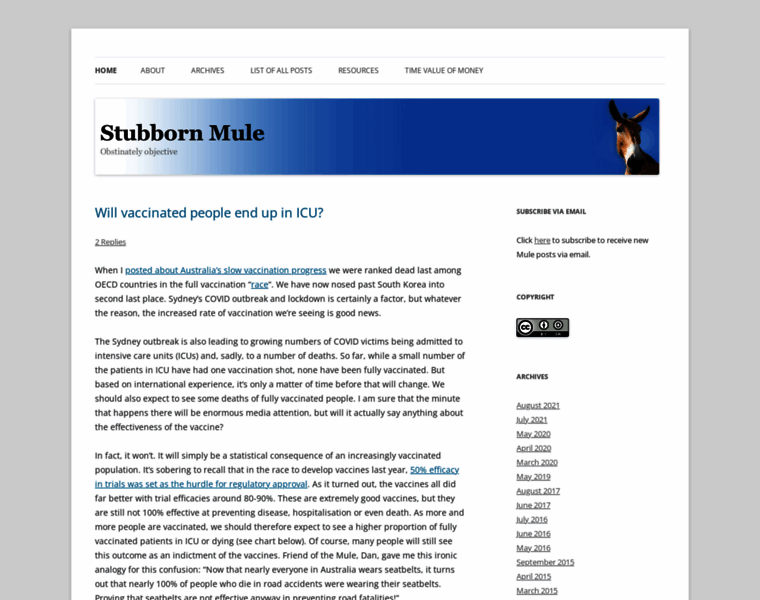 Stubbornmule.net thumbnail