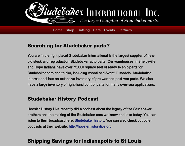 Studebaker-intl.com thumbnail