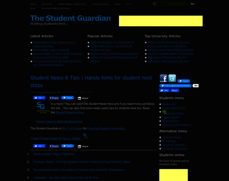 Studentguardian.co.uk thumbnail
