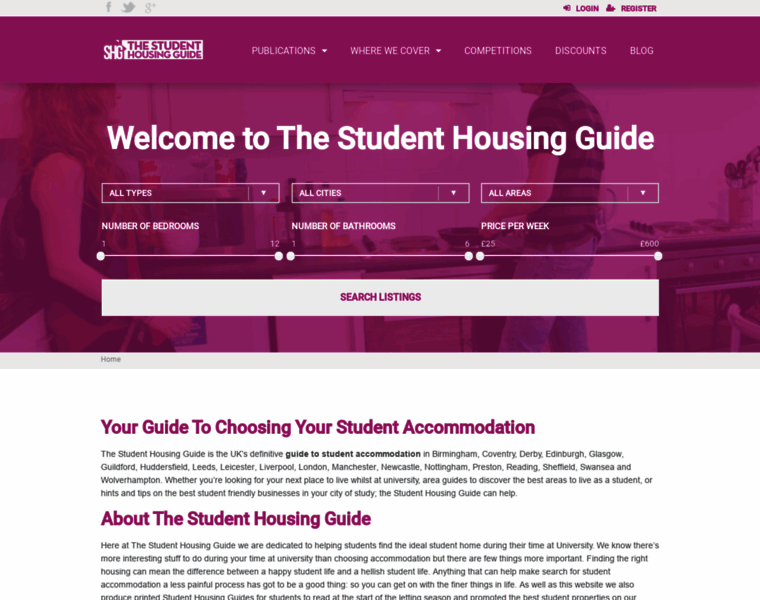 Studenthousingguide.co.uk thumbnail