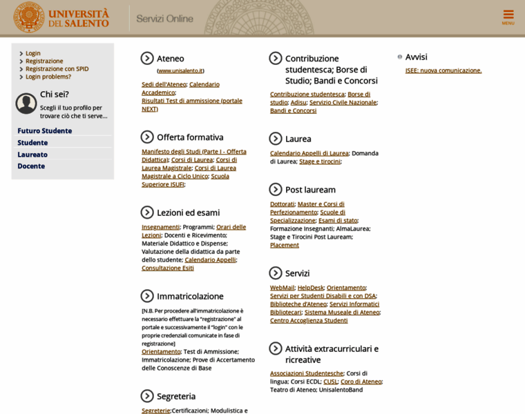 Studenti.unisalento.it thumbnail
