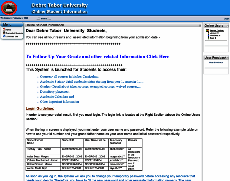Studentinfo.dtu.edu.et thumbnail Studentinfo.dtu.edu.et thumbnail