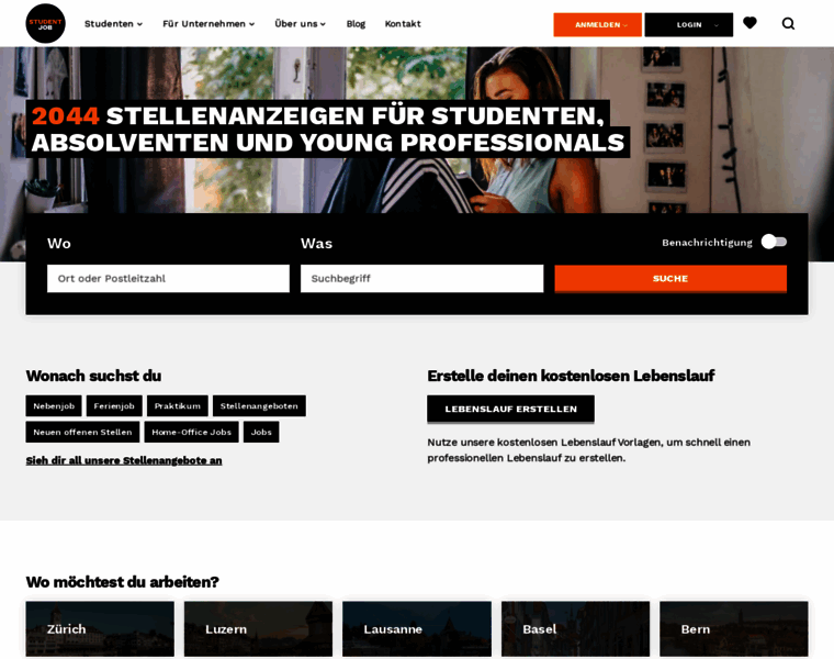Studentjob.ch thumbnail