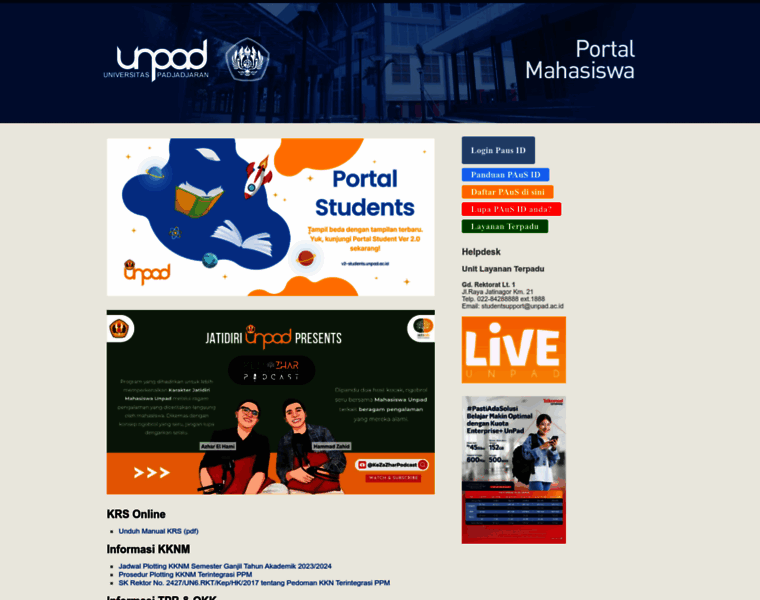 Students.unpad.ac.id thumbnail