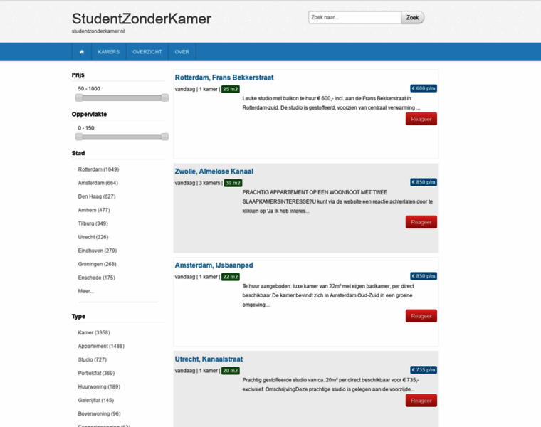 Studentzonderkamer.nl thumbnail