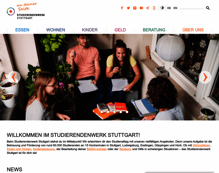 Studierendenwerk-stuttgart.de thumbnail