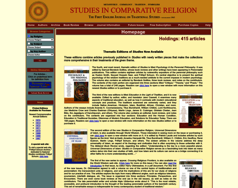 Studiesincomparativereligion.com thumbnail