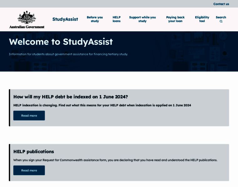 Studyassist.gov.au thumbnail