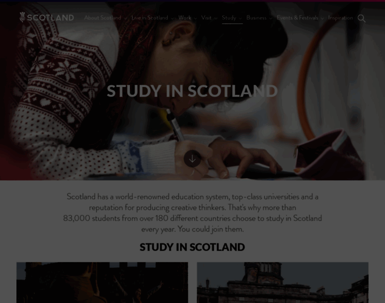 Studyinscotland.org thumbnail