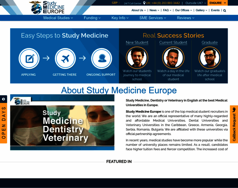 Studymedicineeurope.com thumbnail