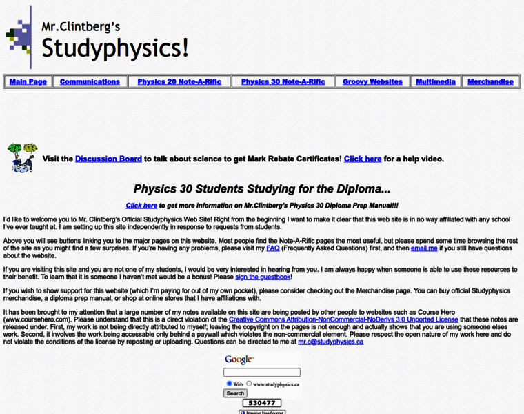Studyphysics.ca thumbnail